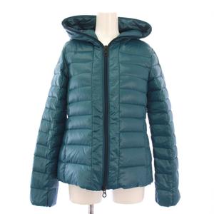 デュベティカ DUVETICA ダウンジャケット ナイロン アウター ショート丈 ジップアップ 40 青 ブルー /BB レディース