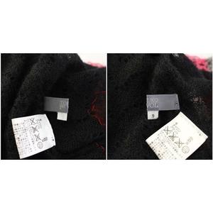 #anc トクコ TOKUKO1erVOL カーディガン 9 黒 ボレロ パワーネット ショート丈 フリル レディース [916211] 透かしショートボレロ（カーディガン/ボレロ）｜mystic