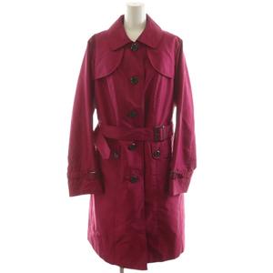 バーバリー ロンドン BURBERRY LONDON トレンチコート ロング丈 ライナー付き アウター 44 紫 パープル FR751-611-15 /AN50 レディース