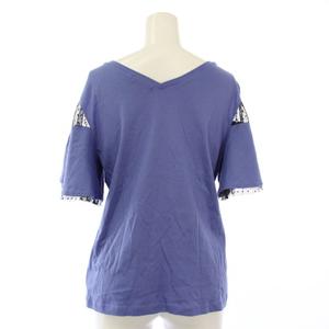 ラブレス LOVELESS Tシャツ カットソー 半袖 チュール ドット 切替 34 ブルー 25050700701010 /TK レディース