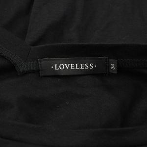 ラブレス LOVELESS Tシャツ カットソー 半袖 レース 切替 34 ブラック 62P41-144-09 /TK レディース