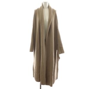 ミューズ ドゥーズィエム クラス MUSE de Deuxieme Classe スムースニットガウンコート ショールカラー ロング丈 ウール アウター ベージュ 19-020-500-4220-3-0 /AN36 レディース