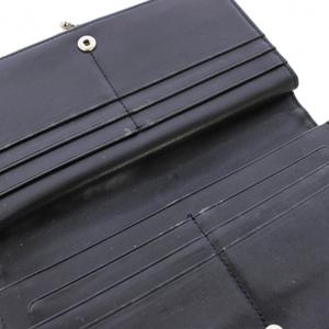 マリークワント MARY QUANT 長財布 二つ折り がま口 エナメル 花