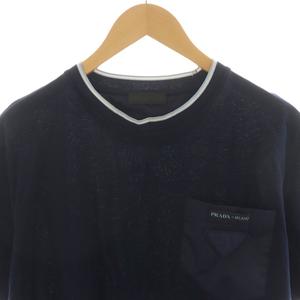 プラダ PRADA トライアングルロゴ Tシャツ カットソー 半袖 クルー