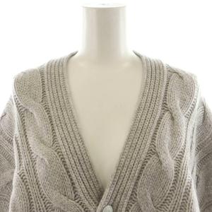Drawerドゥロワー　アローズ　カシミヤ　ウール　ケーブルニットスカート ドゥロワー Drawer WINTER1 ケーブルカーディガン ウール