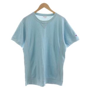 チャンピオン CHAMPION リバースウィーブ スウェット トレーナー Tシャツ カットソー 半袖 XL 水色 C3-K002 /RR メンズ