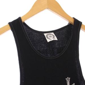 クロムハーツ　リブタンクトップ クロムハーツ CHROME HEARTS タンクトップ リブ プリント M