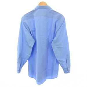 グッチ GUCCI カジュアルシャツ 長袖 レギュラーカラー 無地 43 青 ブルー /BB メンズ