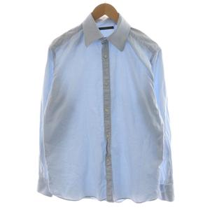 グッチ GUCCI シャツ 長袖 コットン 41/16 水色 ライトブルー /AN10 メンズ