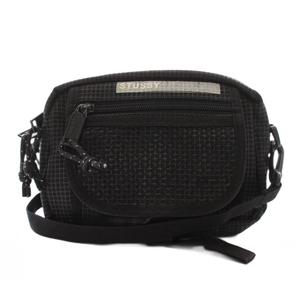ステューシー STUSSY ショルダーバッグ ポシェット チェック 黒 /YM レディース