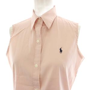 ラルフローレン RALPH LAUREN シャツ ブラウス ノースリーブ スモールポニー 9 ピンク /HN レディース