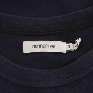 ノンネイティブ nonnative CLERK S/S TEE COTTON PIQUE OVERDYED Tシャツ カットソー 半袖 1 紺 ネイビー NN-C4229 /AN30 メンズ