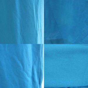 ラルフローレン RALPH LAUREN ビッグポニー ポロワンピース ひざ丈 半袖 ロゴ 刺繍 M オレンジ 青 ブルー 0407254DRS /AN18 レディース