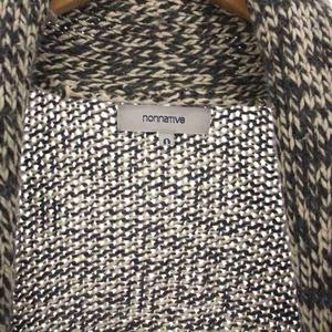 ノンネイティブ nonnative カーディガン ニット 羽織り 長袖 0 グレー 白 NN-K2009 /YM メンズ