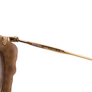 ミュウミュウ miumiu グリッター CAT EYE サングラス べっ甲柄 55□24  