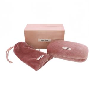 ミュウミュウ miumiu グリッター CAT EYE サングラス べっ甲柄 55□24  