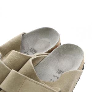 ビルケンシュトック BIRKENSTOCK サンダル スエード 24.0cm グレー