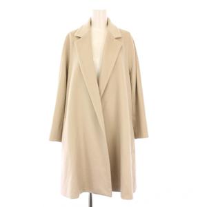 マックスマーラ MAX MARA 白タグ チェスターコート ガウンコート アウター ロング アルパカ混 38 ベージュ 101606936 /KH レディース