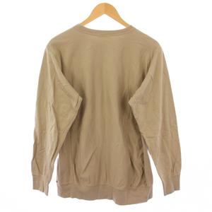 AURALEE ベージュ 長袖 プルオーバー オーラリー AURALEE Tシャツ ロンT 長袖 クルーネック ストレッチ 裏