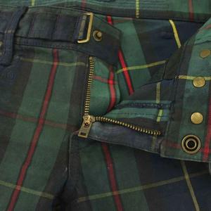 ラルフローレン RALPH LAUREN スリムパンツ ジップフライ チェック柄 裾ジップ 9 緑 グリーン 紺 ネイビー 赤 レッド PR-RL-KA-2003 /KU レディース