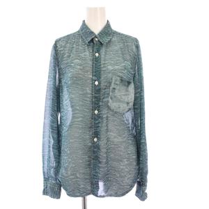 コムデギャルソン COMME des GARCONS シアーシャツ ブラウス 長袖 総柄 