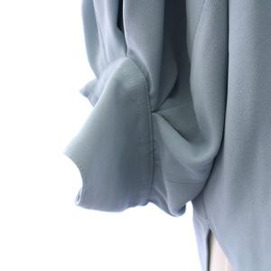 アドーア ADORE シャツ ブラウス 長袖 クルーネック ストレッチ 無地