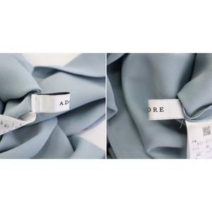 アドーア ADORE シャツ ブラウス 長袖 クルーネック ストレッチ 無地