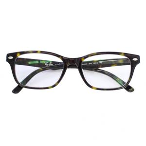 レイバン RAY BAN 伊達眼鏡 メガネ べっ甲柄 53□18 145 黒 クリア RB5345D /TK メンズ