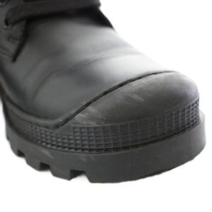 ロエベ LOEWE コンバットブーツ ショートブーツ レザー 36 黒 ブラック