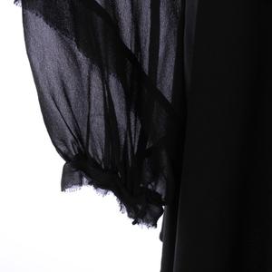 ミュウミュウ miumiu フレアワンピース ミニ丈 長袖 シアー シースルー