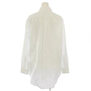 未使用品 バーバリー BURBERRY cotton blend shirt シャツ コットン ロゴ 長袖 ポケット ホース プリント IT36 白 8067848 /TK レディース