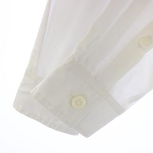 未使用品 バーバリー BURBERRY cotton blend shirt シャツ コットン ロゴ 長袖 ポケット ホース プリント IT36 白 8067848 /TK レディース