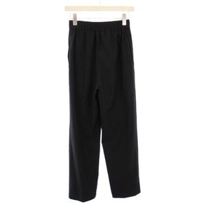 ヨリ yori ハンサムスラックスパンツ タック ワンカラー 無地 36 黒