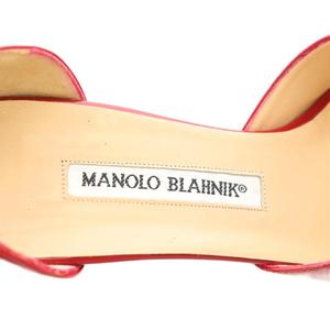 マノロブラニク MANOLO BLAHNIK パンプス オープントゥ ヒール