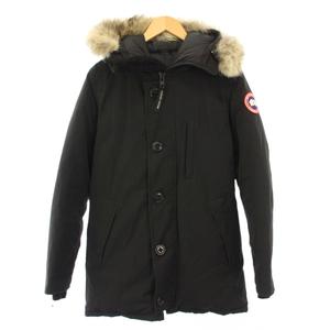 カナダグース CANADA GOOSE JASPER PARKA ジャスパー パーカ ダウンジャケット アウター フード コヨーテファー ロゴ S 黒 ブラック 3438JM /BB メンズ