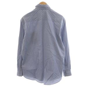 バーバリー BURBERRY シャツ 長袖 ストライプ柄 ネクタイ付き コットン 39 水色 ライトブルー 4549281 /AN55 メンズ