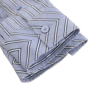 バーバリー BURBERRY シャツ 長袖 ストライプ柄 ネクタイ付き コットン 39 水色 ライトブルー 4549281 /AN55 メンズ