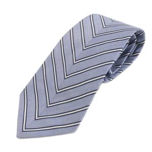 バーバリー BURBERRY シャツ 長袖 ストライプ柄 ネクタイ付き コットン 39 水色 ライトブルー 4549281 /AN55 メンズ