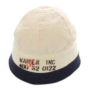 ワイパー WAIPER.inc U.S.NAVY セーラーハット STENCIL USNA VINTAGE キャンバス ハット M 生成り ネイビー WP1118 /☆G メンズ