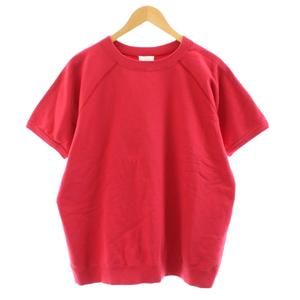 未使用品 ワイパーインク WAIPER.inc VINTAGE クルーネック S/S スウェットシャツ トレーナー 半袖 M 赤 レッド WP1098 /KU メンズ