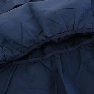 プラダ PRADA 2006年製 ワンピース ひざ丈 Uネック ノースリーブ ティアード ベルト 絹 シルク 40 紺 ネイビー /YT レディース