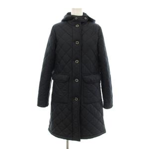 マッキントッシュ MACKINTOSH キルティングコート 中綿 ロング フード 裏ボア 34 紺 ネイビー QA /KU レディース