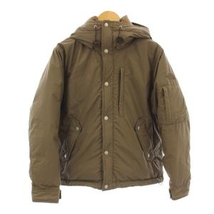 ノースフェイス パープルレーベル THE NORTH FACE PURPLE LABEL 65/35 マウンテンショートダウン ダウンジャケット フード ジップアップ S 茶 ブラウン ND2176N /KU メンズ