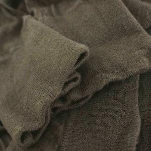 バーバリー BURBERRY ニット セーター 長袖 Vネック ウーツ シルク混 L 茶 ブラウン ITMIR14GAR /KU メンズ