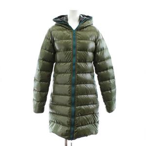 デュベティカ DUVETICA Ace ダウンジャケット ロング フード ジップアップ ナイロン 38 カーキ 114000-1035R /KU レディース