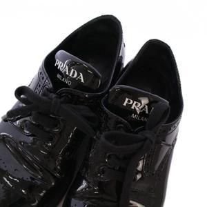 プラダ PRADA ローファー シューズ エナメル 36 黒 /BM レディース