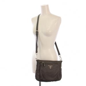 プラダ PRADA ショルダーバッグ ナイロン グレー /BM ■OH レディース