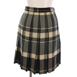 ラルフローレン RALPH LAUREN プリーツスカート ひざ丈 チェック ヴィンテージ 150A 黒 緑 カーキ ベージュ /YM キッズ