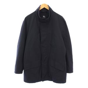 バーバリー ロンドン BURBERRY LONDON スタンドカラージャケット アウター ショート丈 裏地ノバチェック 48 紺 ネイビー /BB メンズ