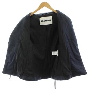 ジルサンダー JIL SANDER テーラードジャケット 中綿 麻 リネン混 34  
